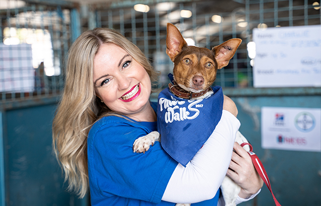 rspca ambassador jessica stafford at big adopt out 2019
